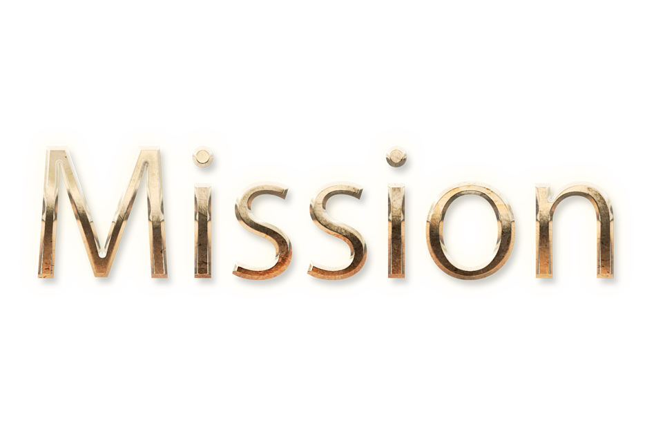 WORD MISSION gold text typography PNG images free